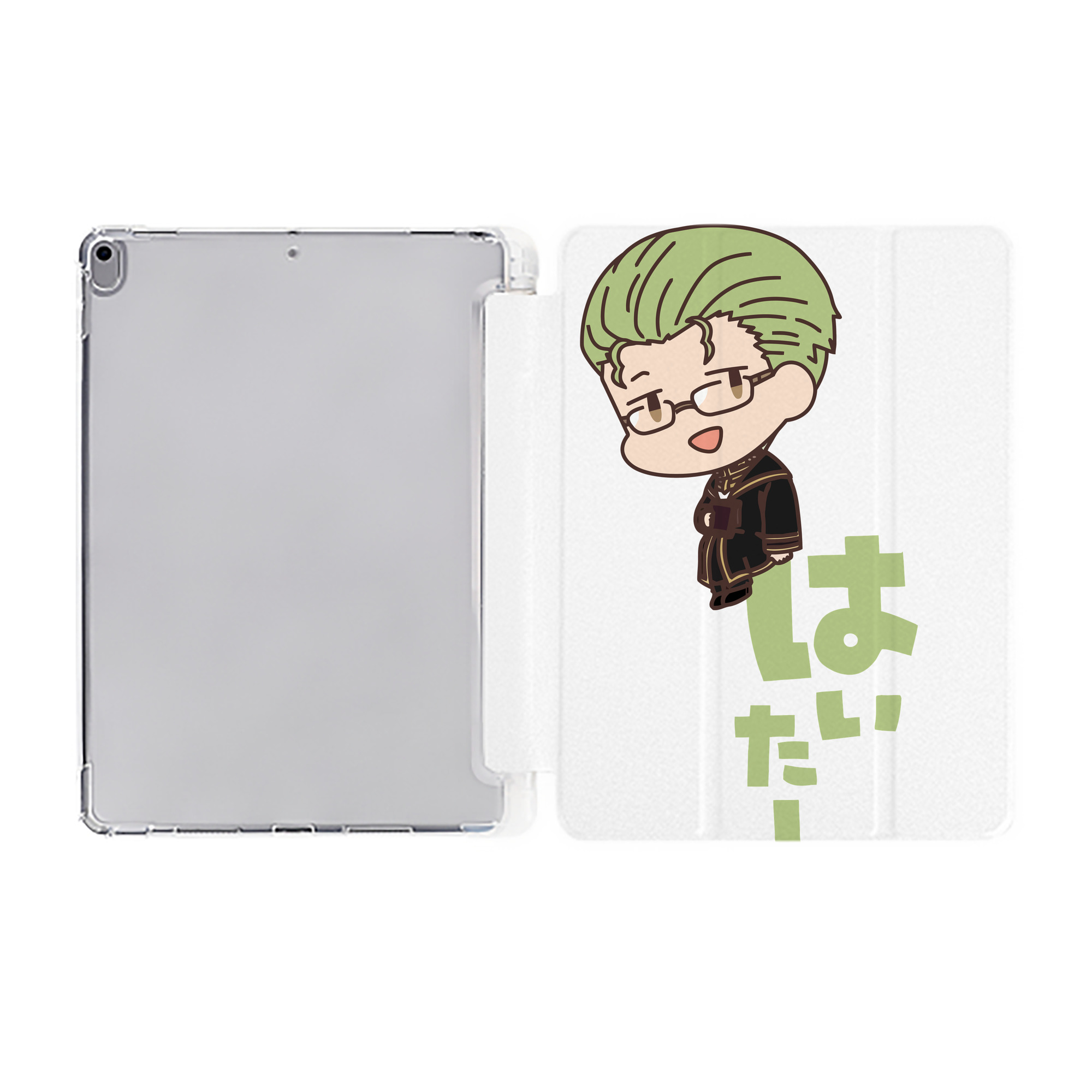 （画像用） 葬送のフリーレン Frieren IPad ケース ペン収納付き 三つ折りスタンド PUレザー×シリコン 対応機種9.5/10.5/10.9インチ